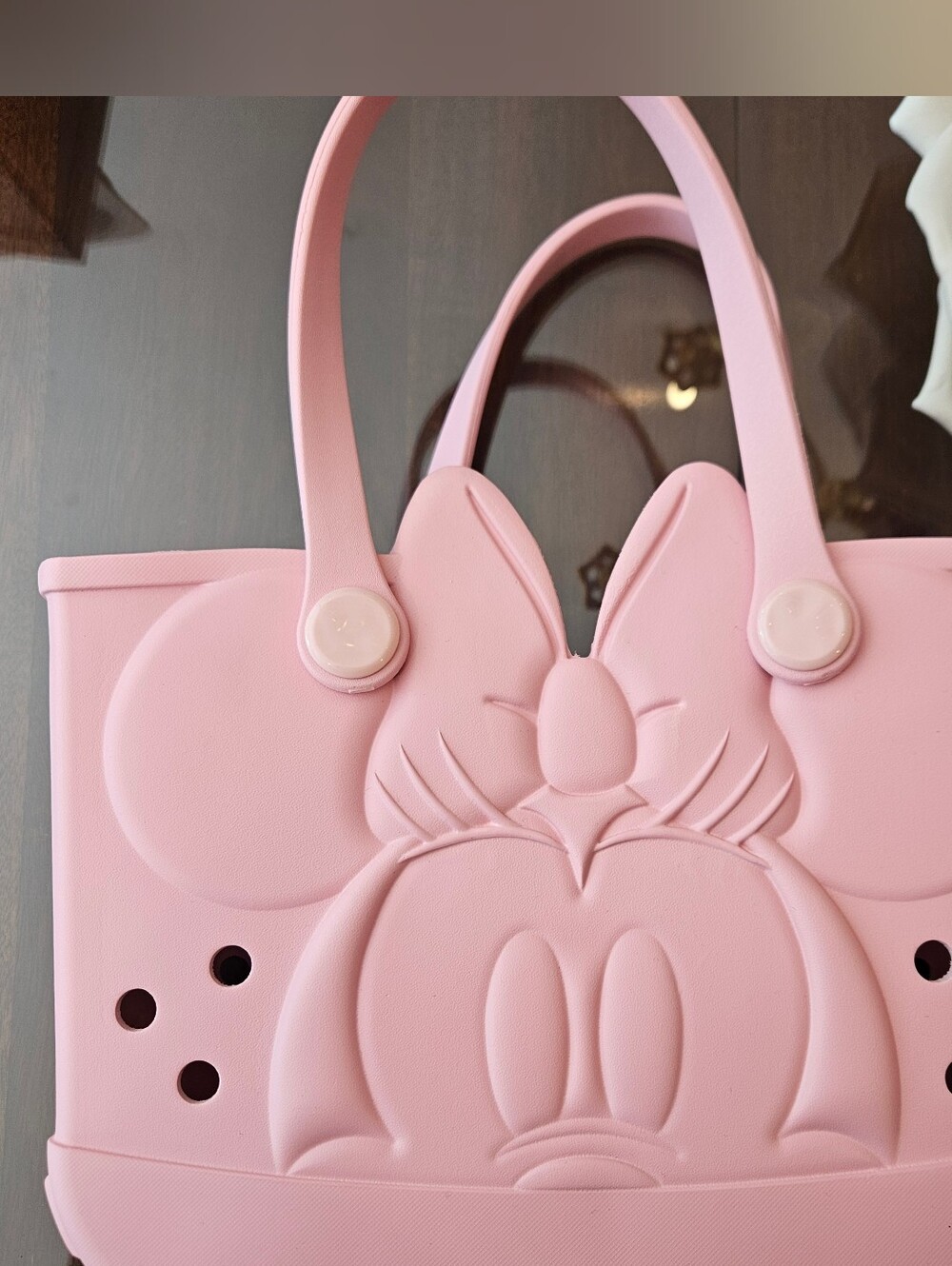 Pink Minnie Mouse-Inspired Tote Bag